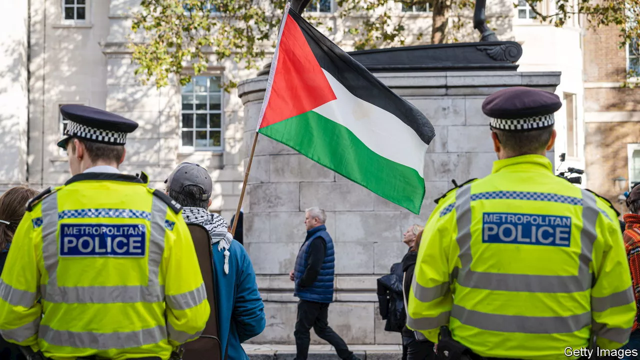 Britain’s home secretary uses a pro-Palestinian march to sow discord