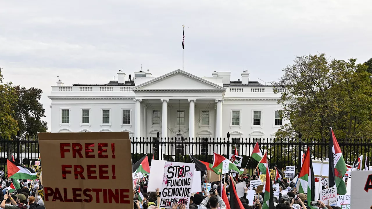 Pro-Palestine Protesters Flood D.C., Gather Outside White House