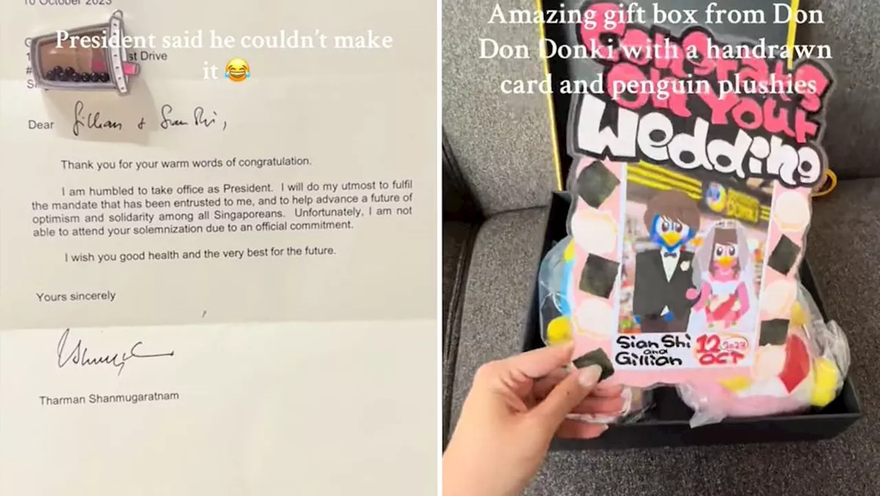 #trending: Couple invites President Tharman, several brands to wedding; gets heartwarming responses and gifts instead
