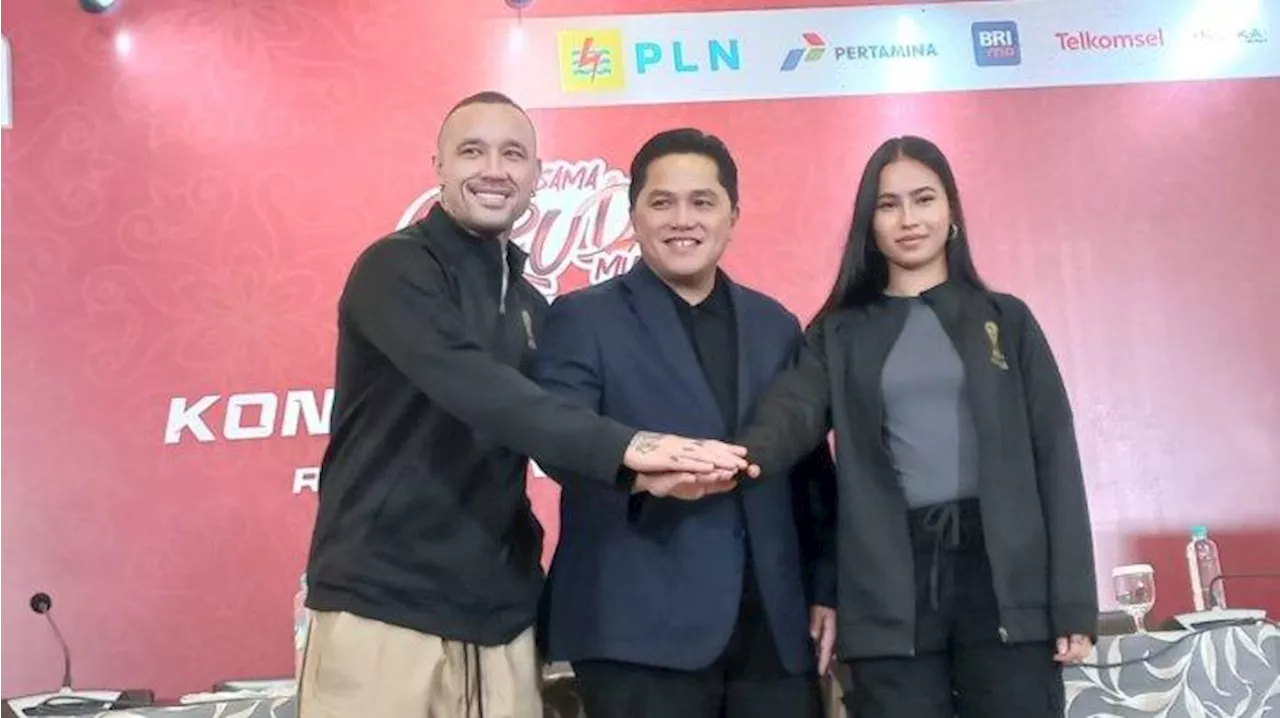 Erick Thohir Gaet Radja Nainggolan dan Sabreena Dressler Jadi Brand Ambassador Piala Dunia U-17