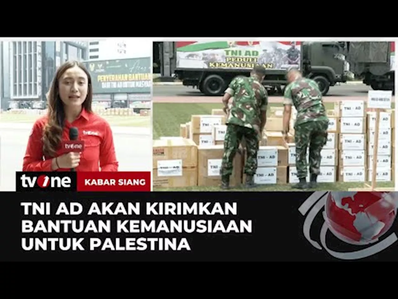 TNI AD Kirim Bantuan untuk Palestina Hari Ini