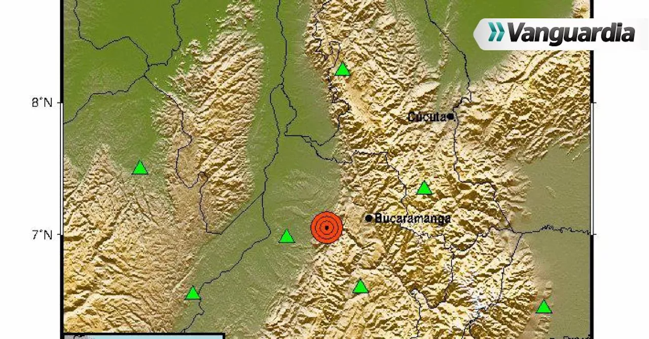 Temblor de 4.1 con epicentro en Betulia sacudió a Santander este miércoles