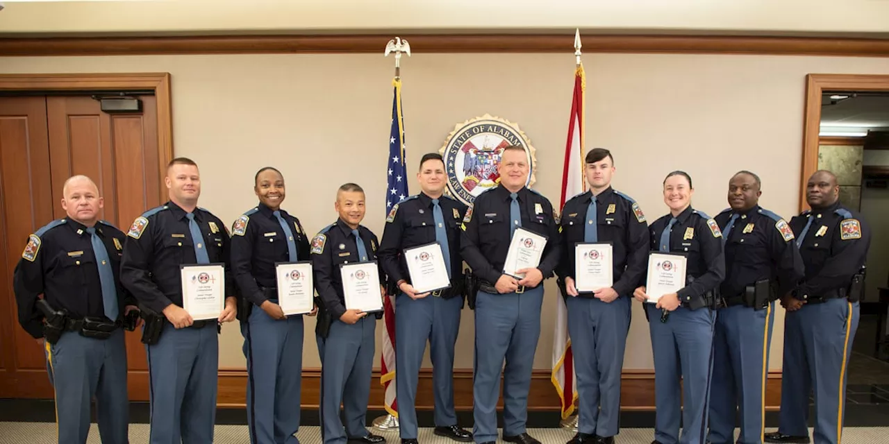 Three Dothan State Troopers receive ALEA Lifesaving Award