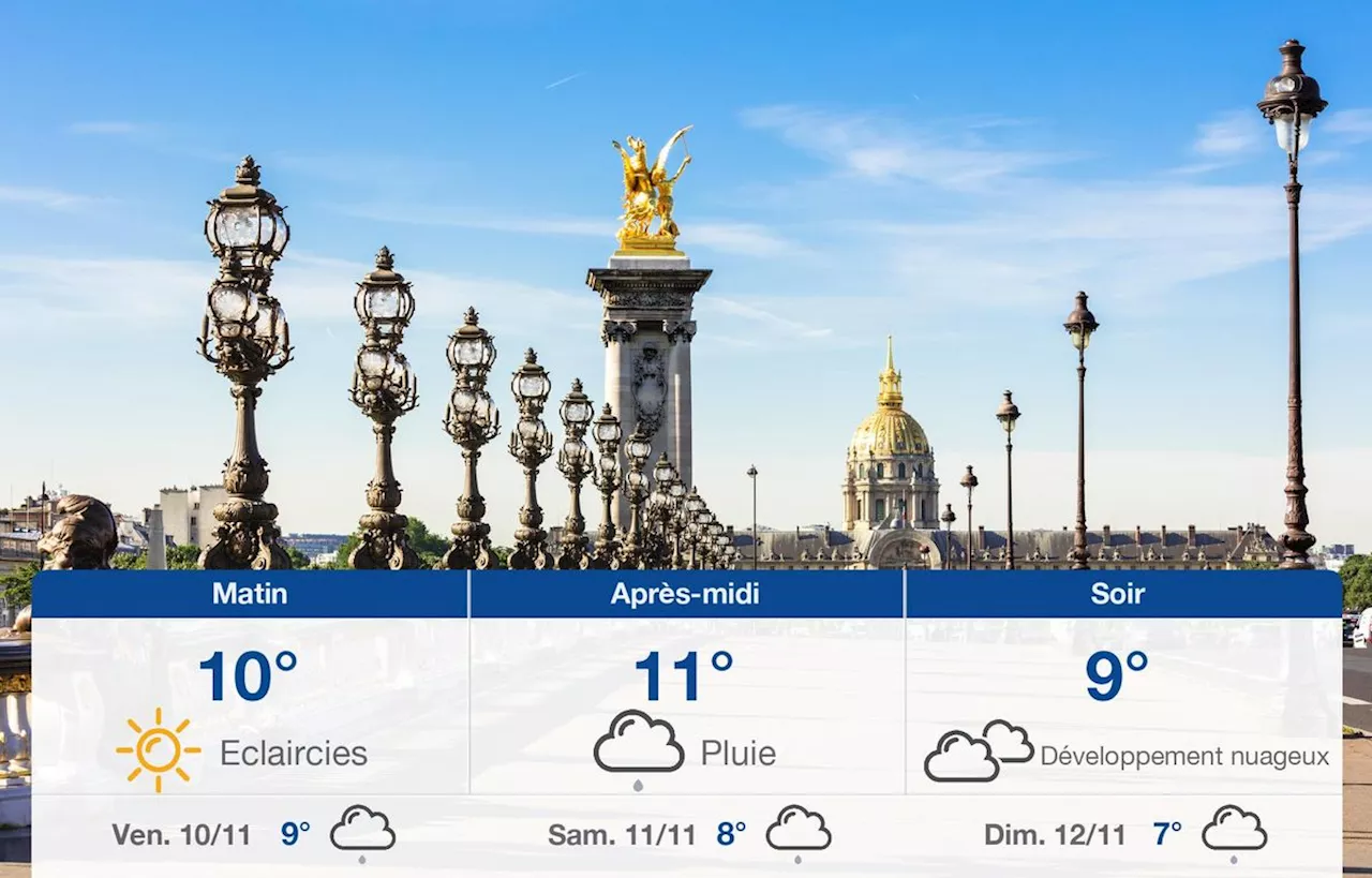 Météo Paris: prévisions du jeudi 9 novembre 2023