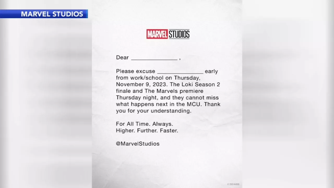 Marvel writes permission slip for fans looking to skip school, work for new releases