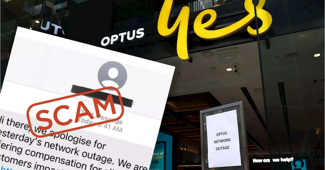 Warning issued over text scam pretending to offer Optus outage compensation