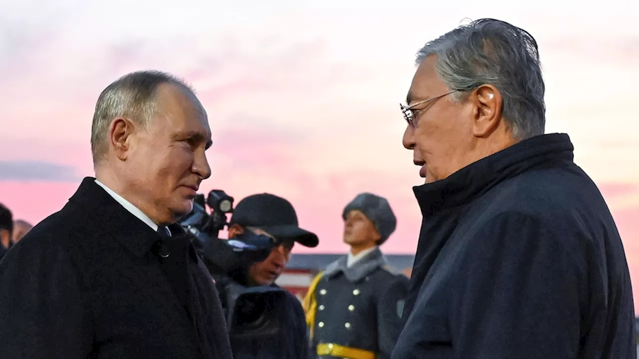 Putin visits Kazakhstan, part of his efforts to cement ties with ex-Soviet neighbors