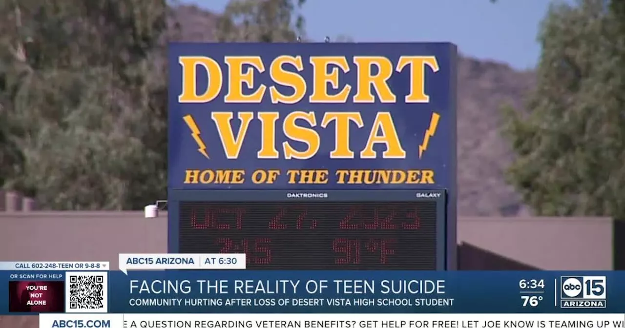 Desert Vista High School community grieves death of sophomore student