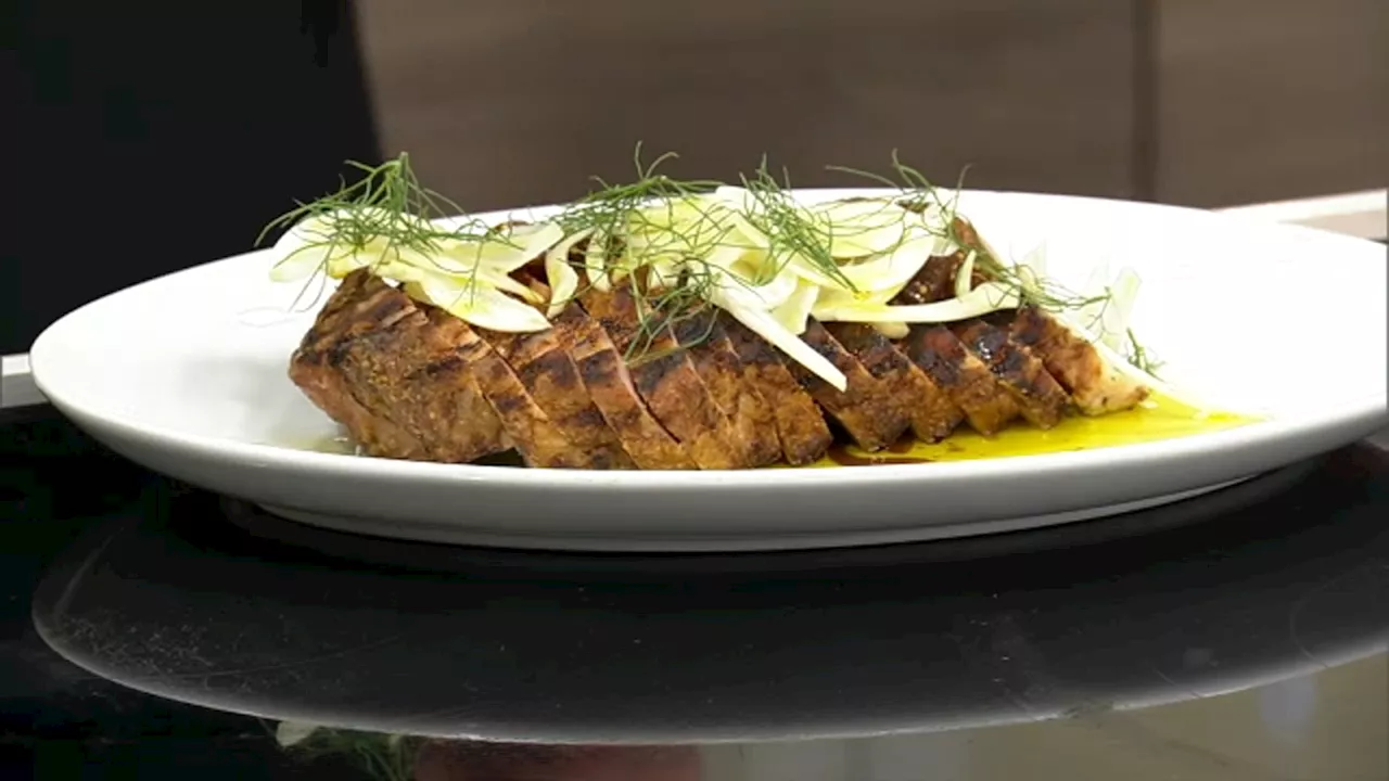 Chef Joe Flamm shows how to make sakura pork chop from BLVD Steakhouse