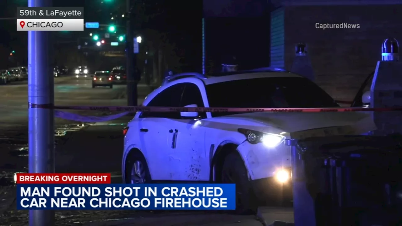 Washington Park shooting: Man shot, critically wounded crashes near Chicago firehouse, CPD says