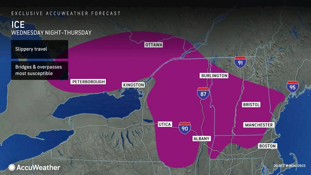 Quick-hitting storm to drop snow, ice from New York to New England