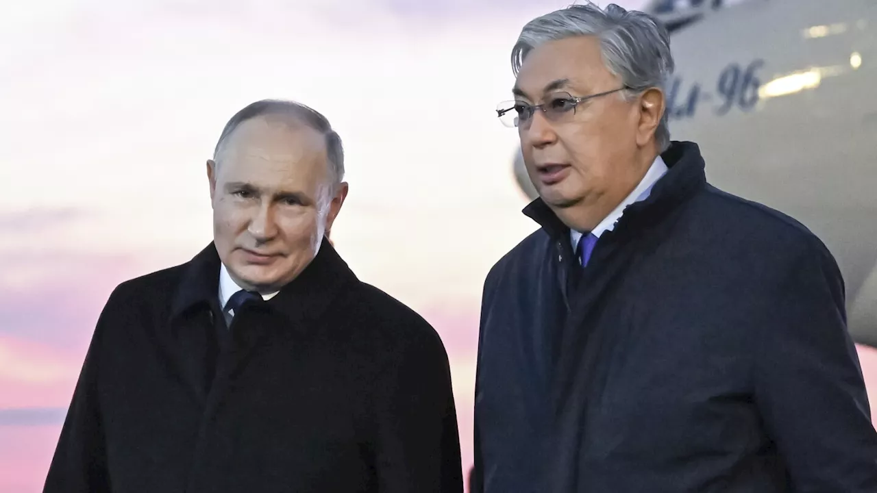 Putin visits Kazakhstan, part of his efforts to cement ties with ex-Soviet neighbors