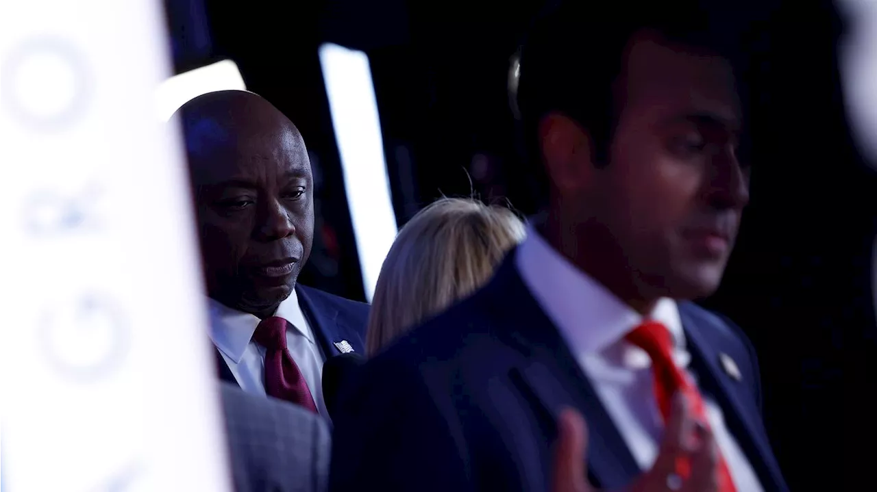 GOP debate scenes: Tim Scott's girlfriend, Ramaswamy fallout