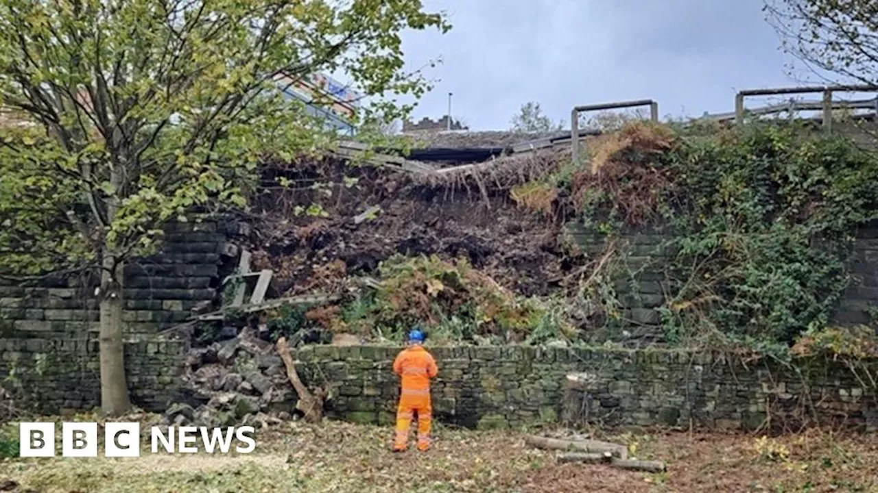 Dewsbury landslip to cause rail delays until Monday