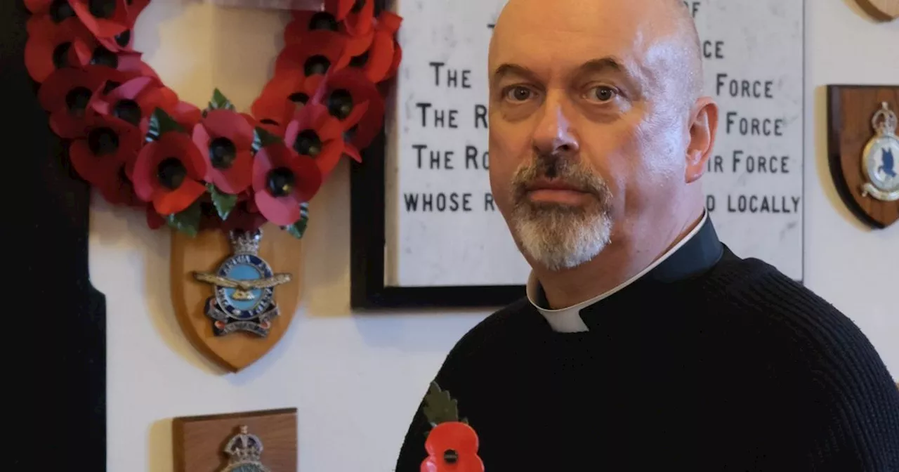 Special Poppy Made from Crashed WWII Plane on Display at Remembrance Service