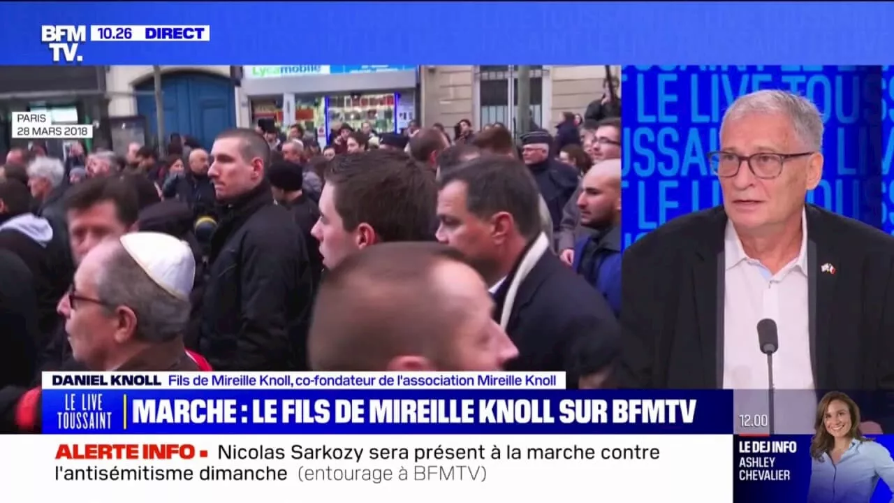 Marche contre l'antisémitisme: l'attitude de Jean-Luc Mélenchon est 'inadmissible et incompréhensible', estime Daniel Knoll