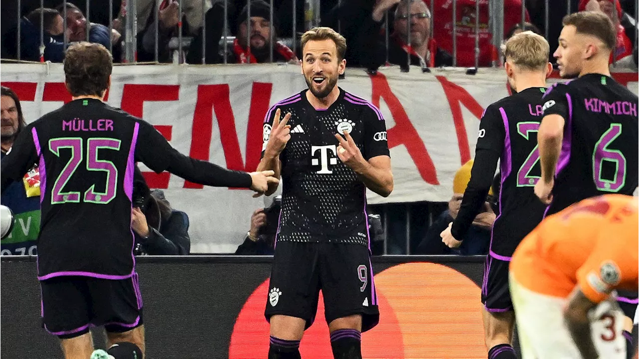 Champions League: Harry Kane schießt FC Bayern gegen Galatasaray Istanbul ins Achtelfinale