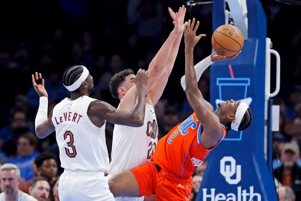 Cavs have no answers for Shai Gilgeous-Alexander, Oklahoma City Thunder in 128-120 loss to open road trip