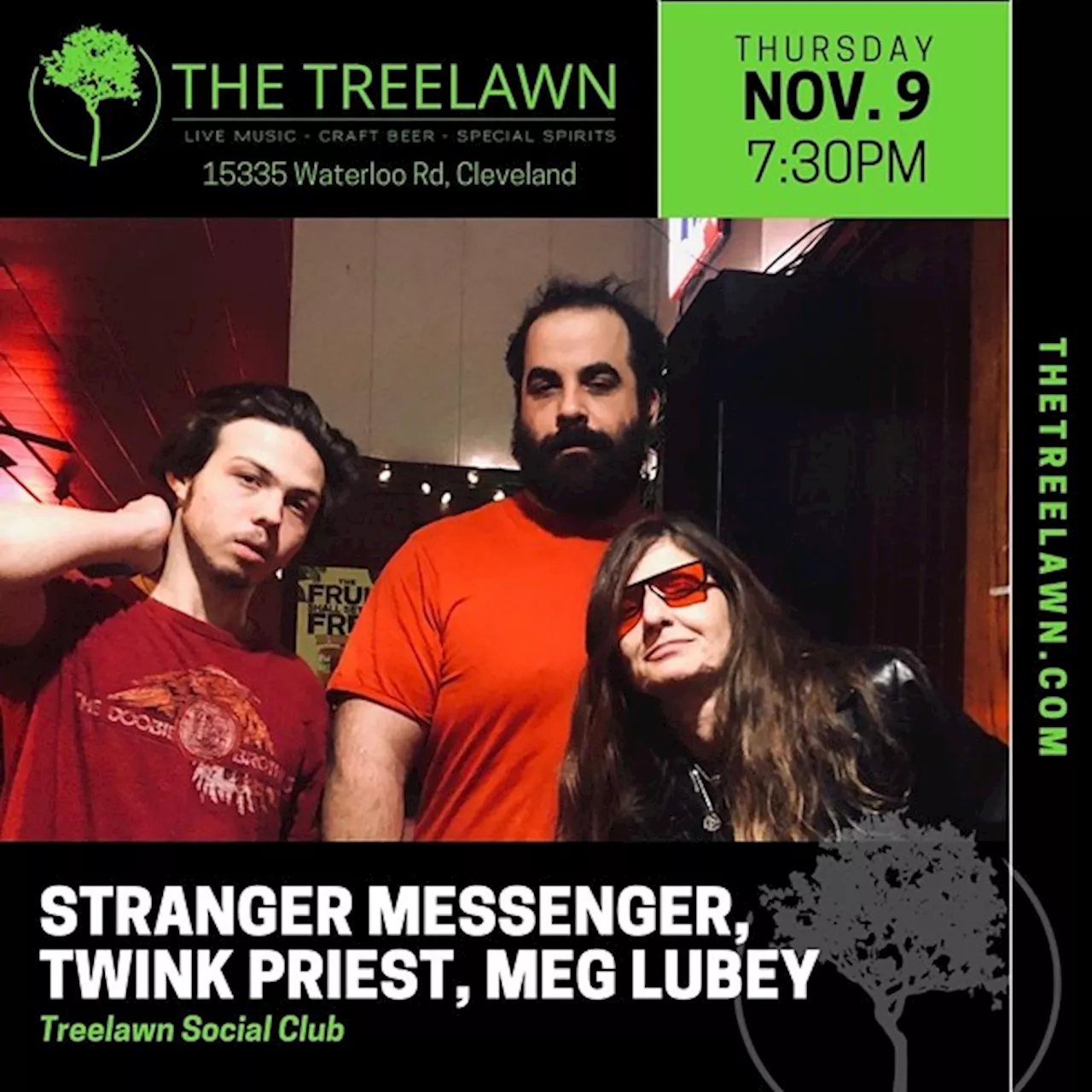Strange Messenger, Twink Priest, Meg Lubey