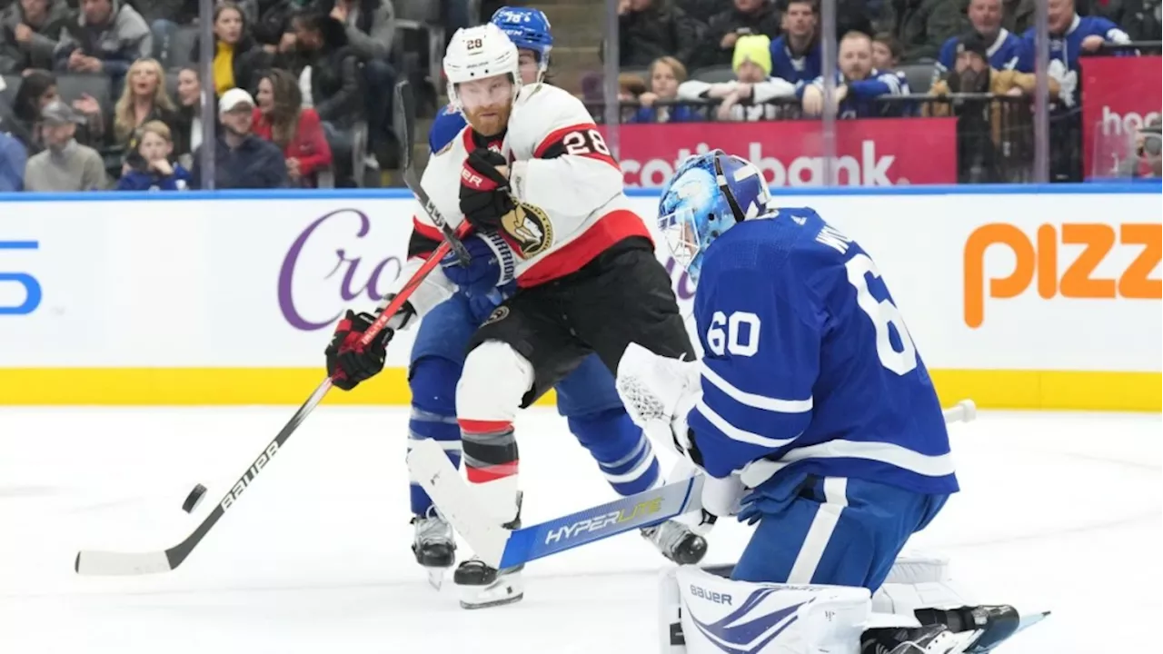 Struggling Senators score three times in the 3rd period to down leaky Maple Leafs 6-3