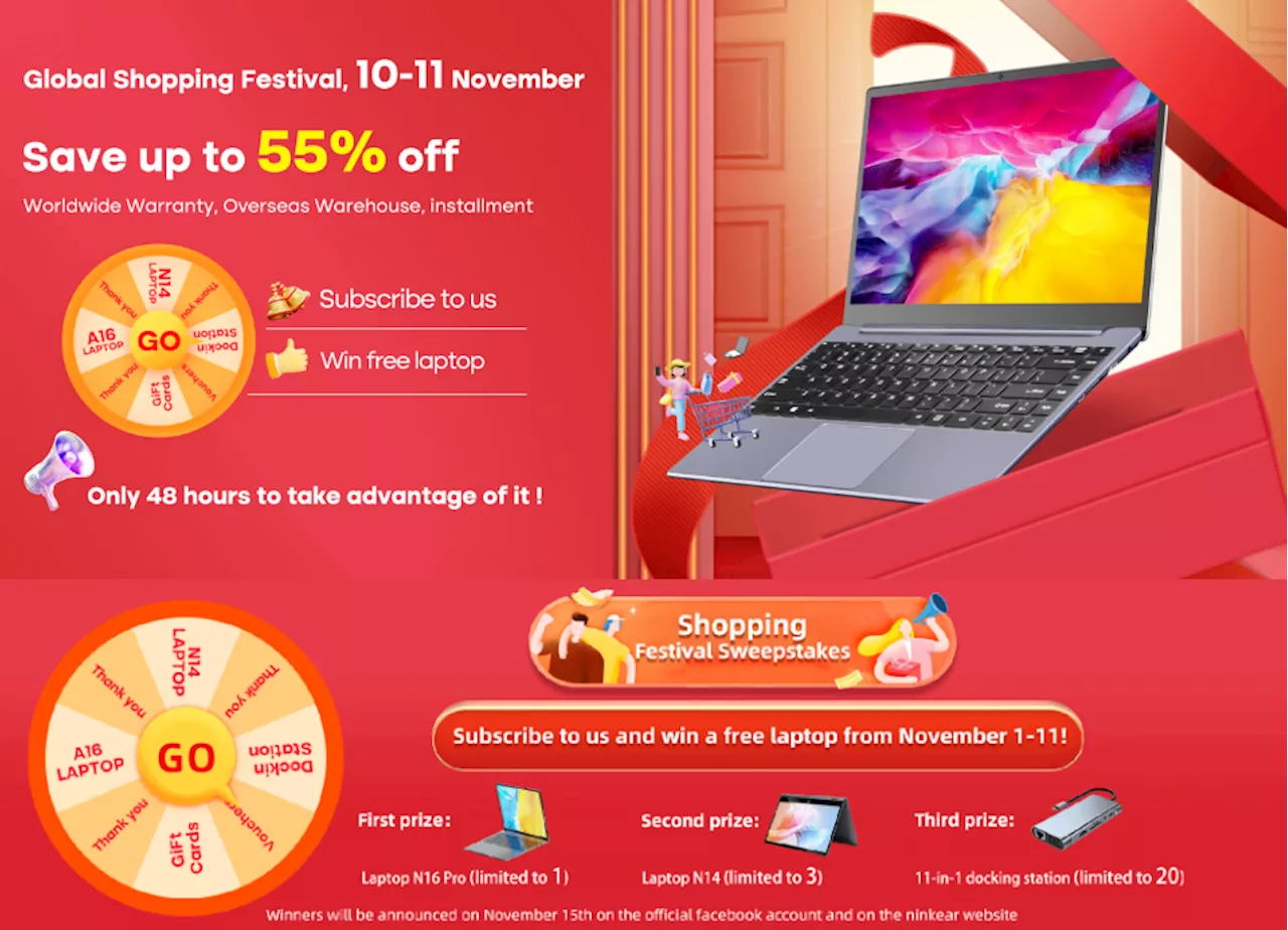 Ninkear Double Eleven Shopping Bonanza: Get Unbeatable Deals on Premium Laptops￼