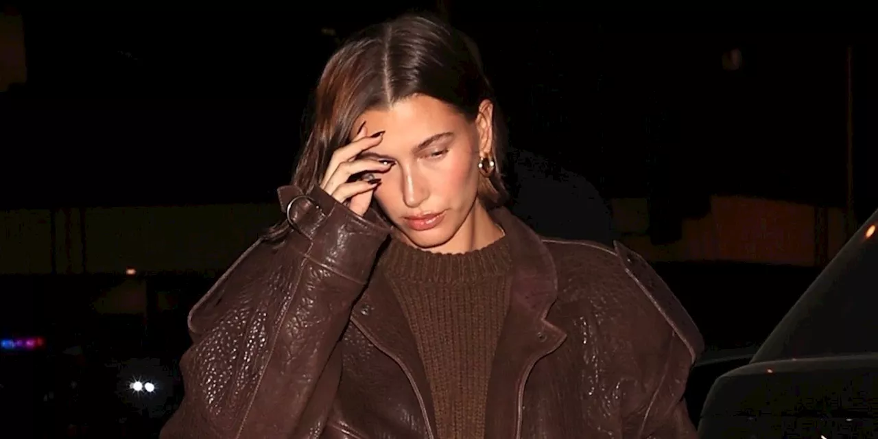 Hailey Bieber's Latest Latte Look Proved That Brown Is the New Black