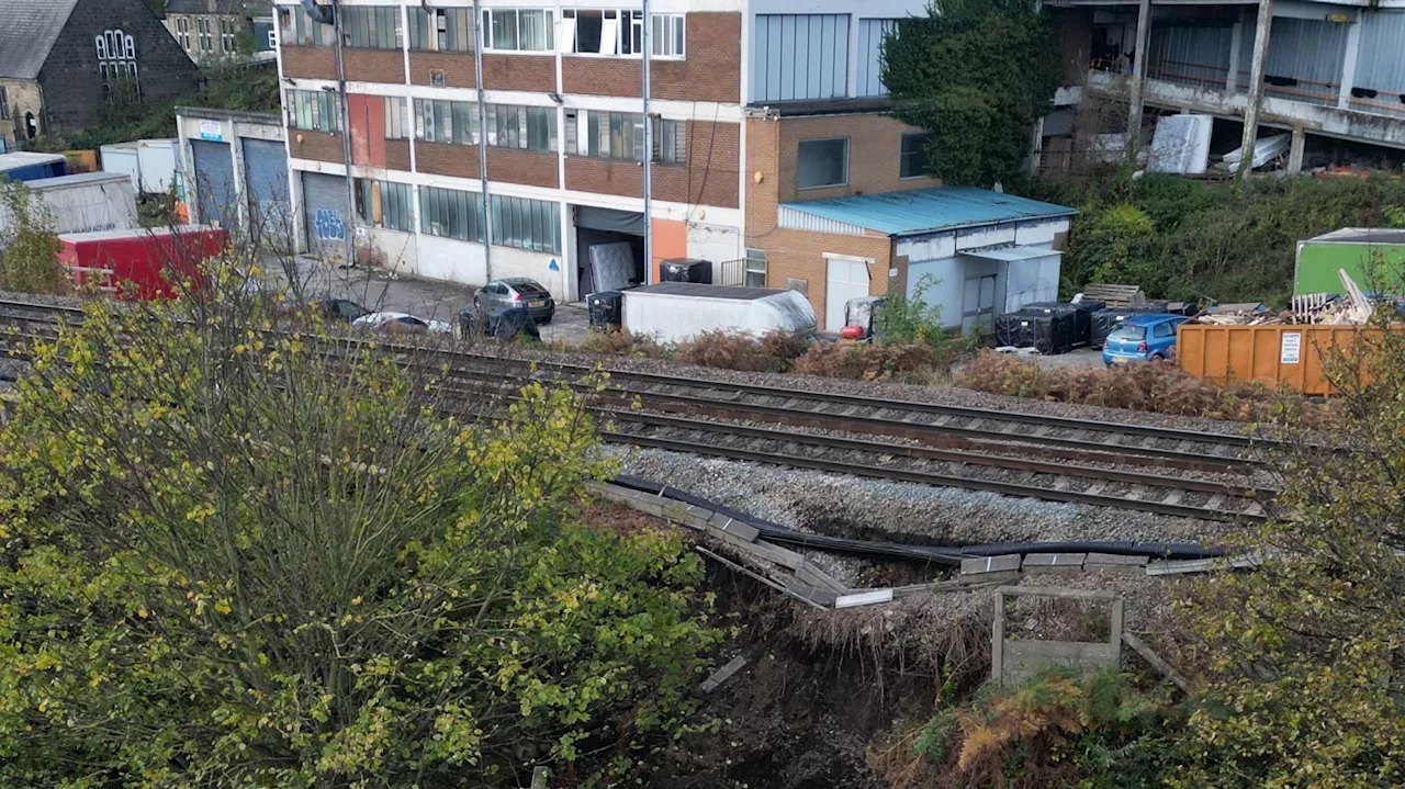 West Yorkshire rail disruption to continue for days after landslip at Dewsbury