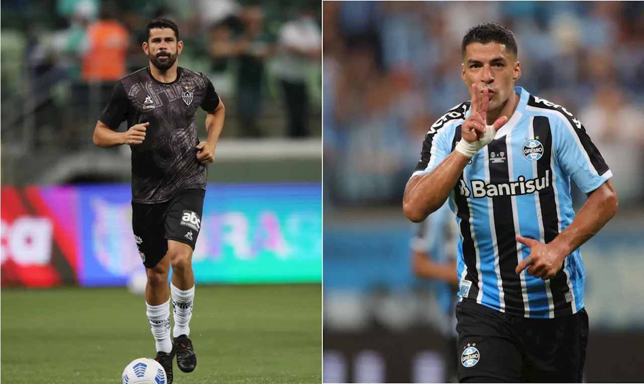 Botafogo x Grêmio marca reencontro entre Diego Costa e Suárez, que já foram rivais e parceiros