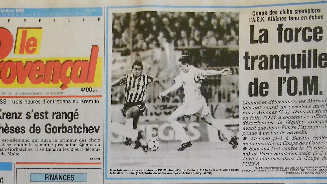 AEK Athènes-OM, l'historique de Mario Albano : 1er novembre 1989, les Athéniens s’éteignirent