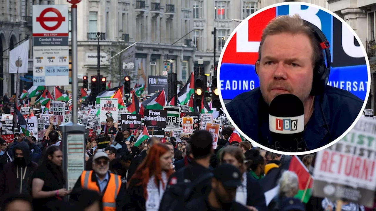 'It's essential that people are able to protest peacefully against war', says James O'Brien