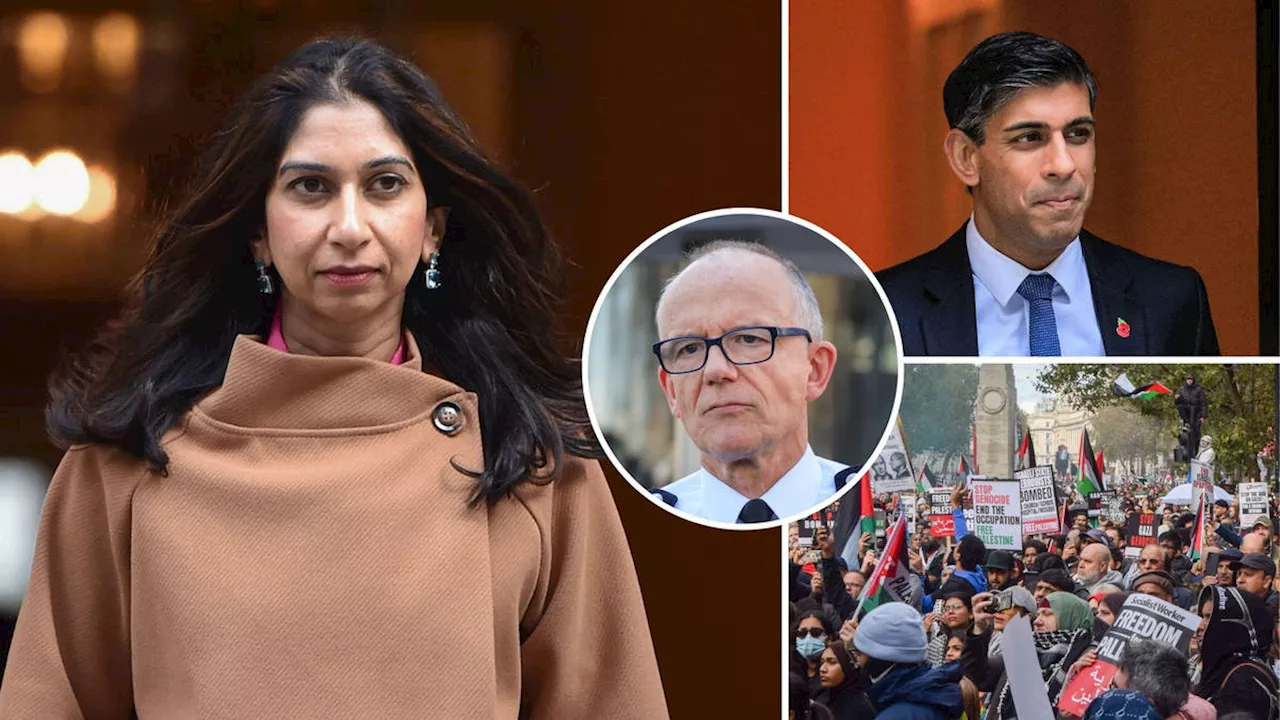 PM has 'full confidence' in Suella Braverman after comments accusing Met police of bias over protests