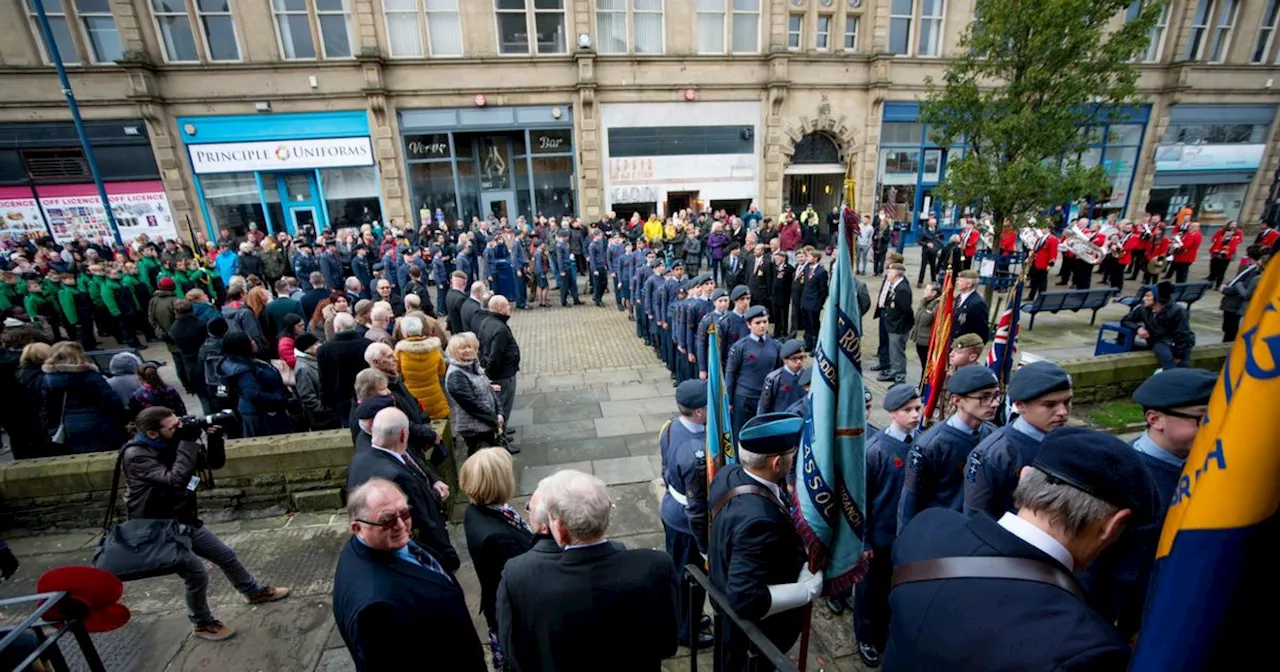 Remembrance Sunday events in Huddersfield, Sheffield, Bradford and Leeds