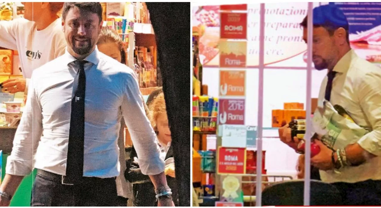 Andrea Giambruno, nuova vita da papà single: le foto al supermercato con la figlia (e sorride ai paparazzi)