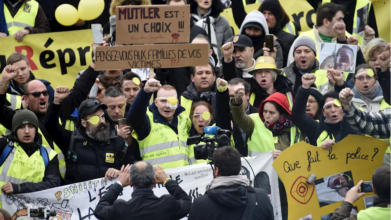 Gilets jaunes : aucune condamnation pour les 23 éborgnements cinq ans après les manifestations