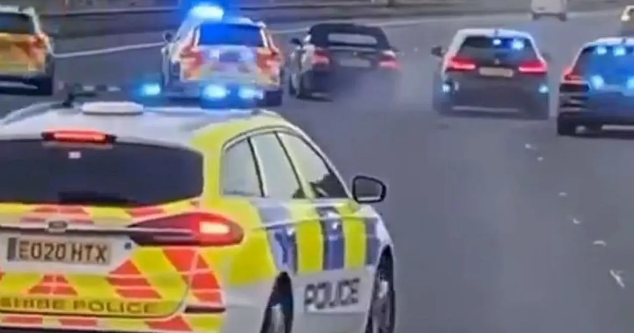 BMW driver attempted to drive on wrong side of M6 during terrifying chase