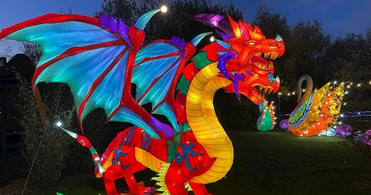 Giant animal lanterns will make Gulliver's World glow at Christmas festival