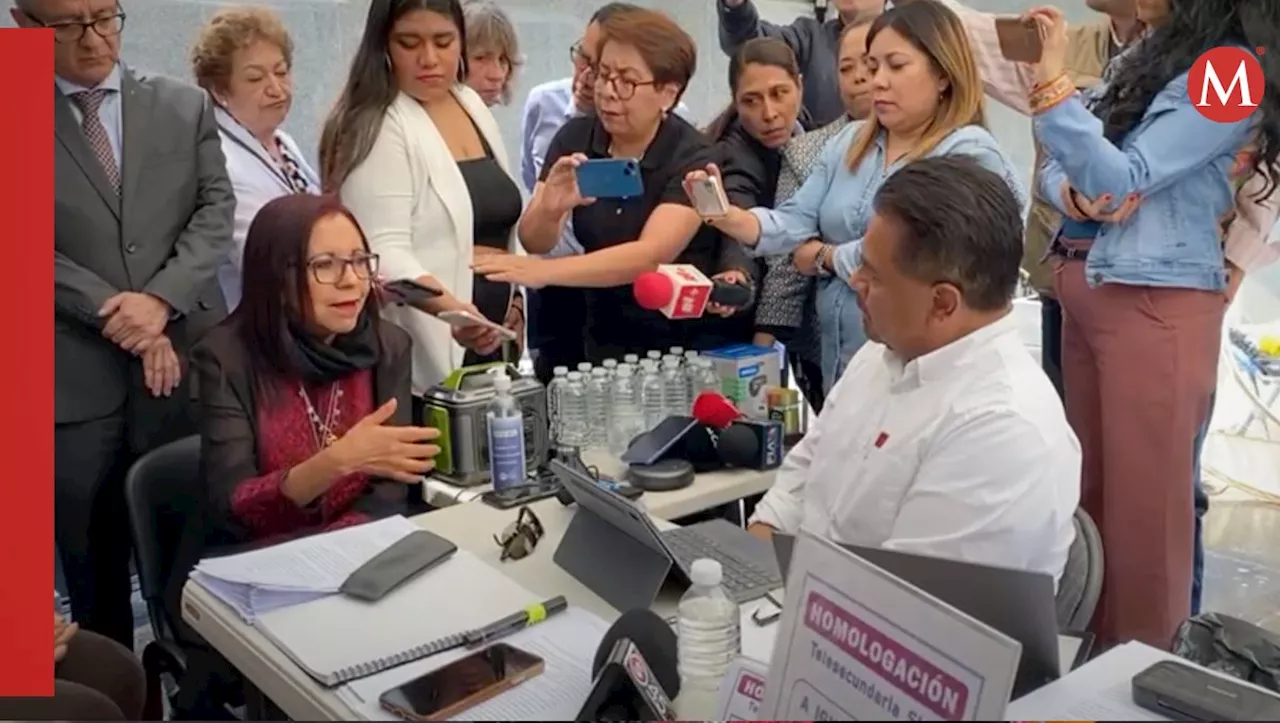 La secretaria de Educación Pública pide al senador de Morena reconsiderar la huelga de hambre de los docentes en San Luis Potosí