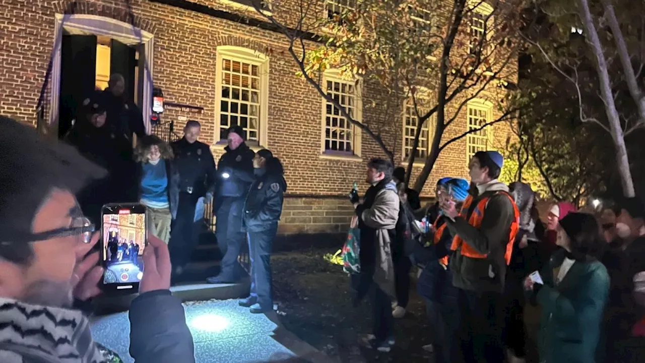 18 Brown University students taken into custody while protesting Israel-Hamas war