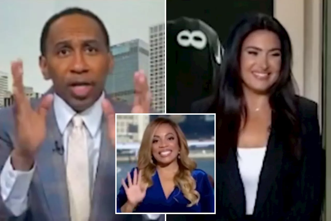 Stephen A. Smith warns friends to 'stop drooling' over Molly Qerim, Kimberley Martin