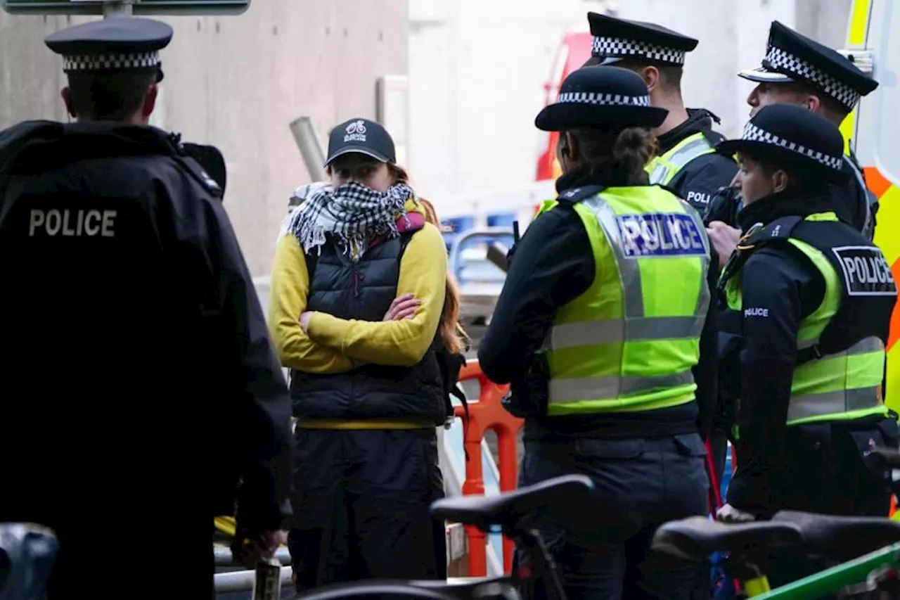 Pro-Palestinian protesters arrested after scaling Scottish Parliament