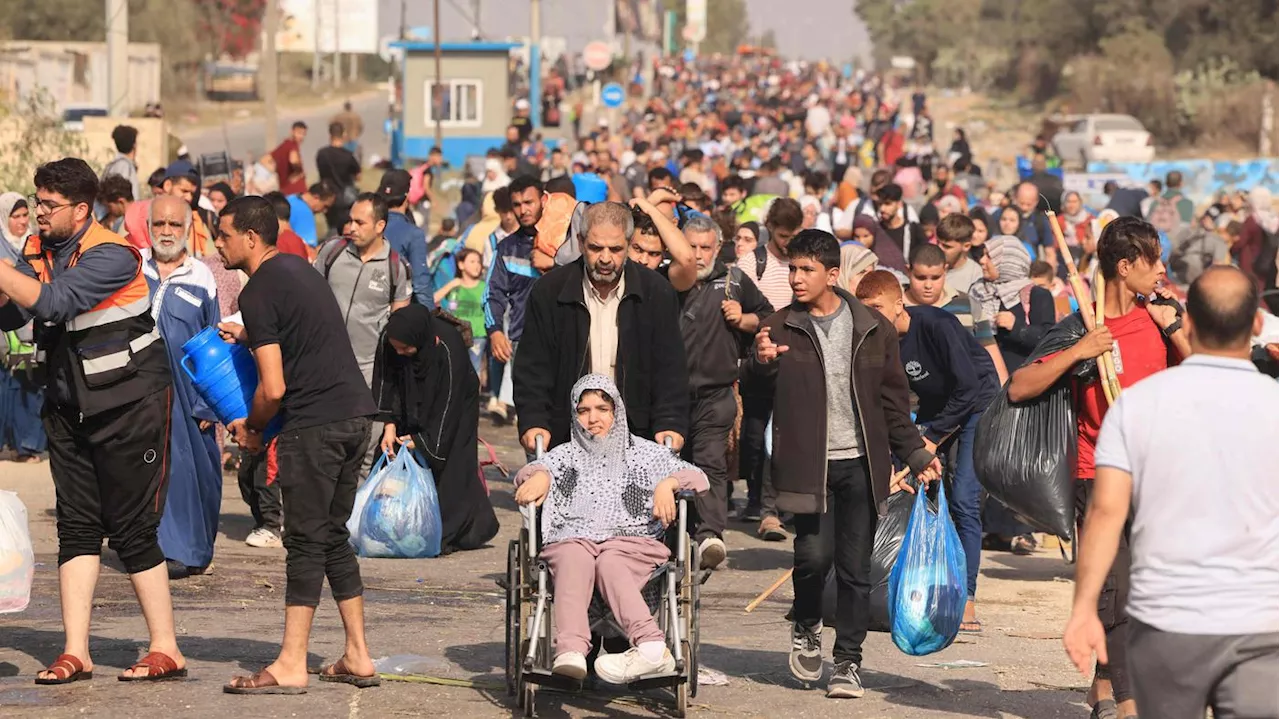 Massenflucht aus dem Norden des Gazastreifens: Kein Brot, kein Wasser, kein Benzin