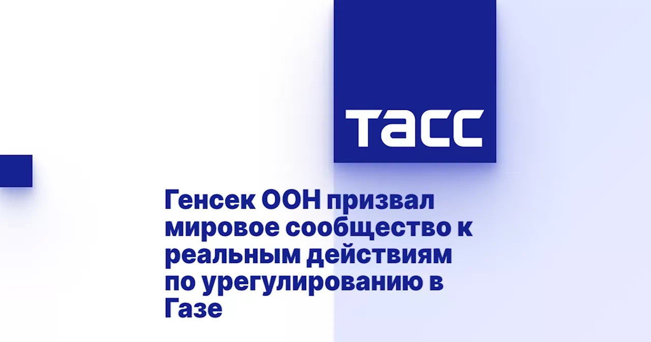 Генсек ООН призвал мировое сообщество к реальным действиям по урегулированию в Газе