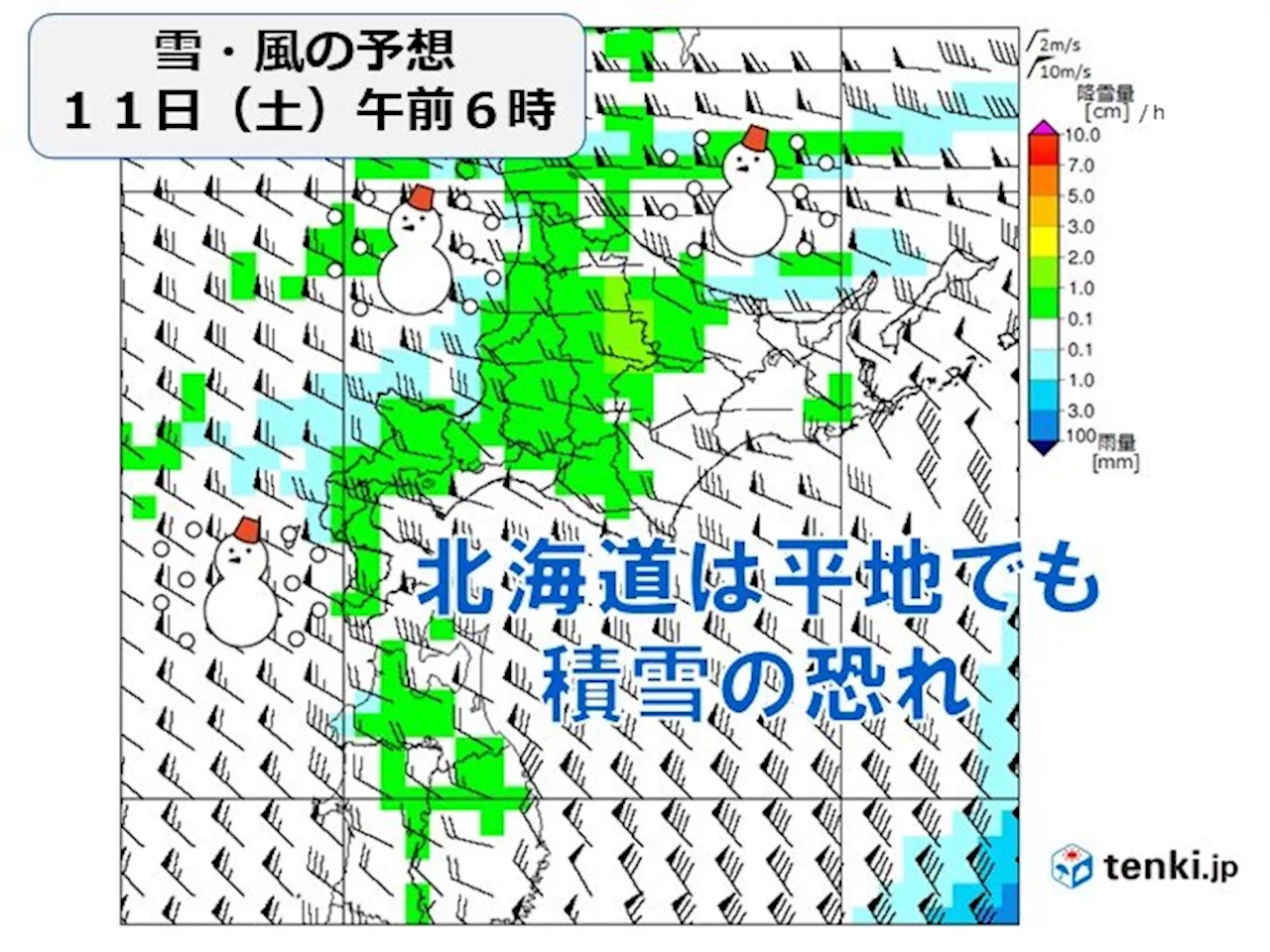 あす10日夜から北海道では雪 平地でも積雪の恐れ シーズン最初の雪に注意(気象予報士 牧 良幸 2023年11月09日)