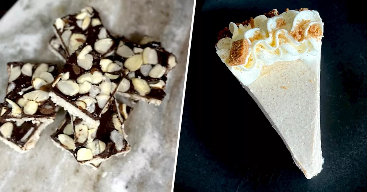 Diwali Sweets: Chai Cheesecake and Almond Joy Barfi