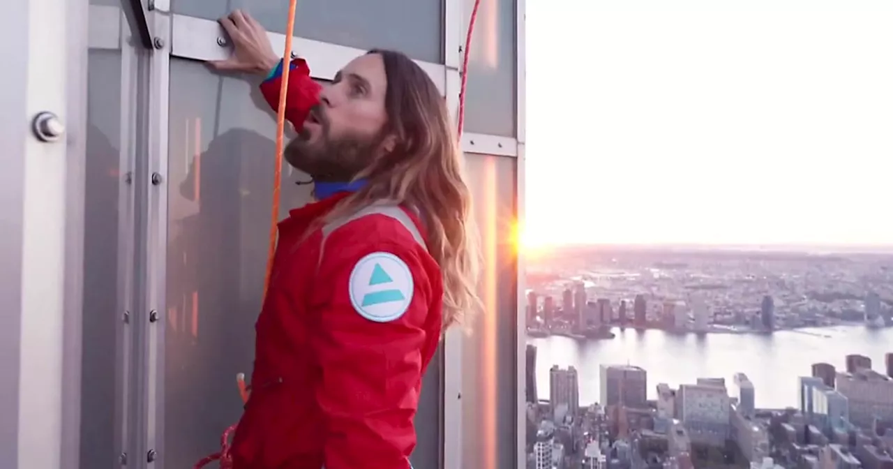 Jared Leto Climbs the Empire State Building