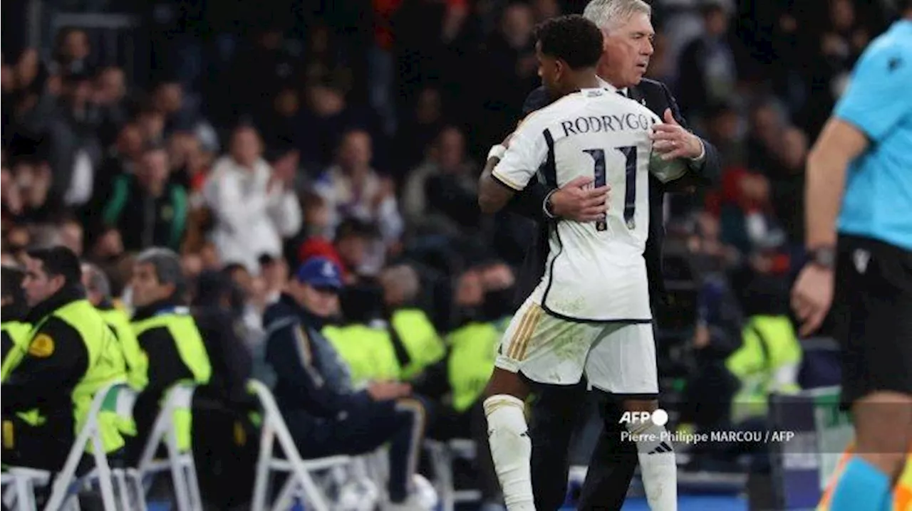 Arti Pelukan Rodrygo untuk Carlo Ancelotti Saat Real Madrid Menang 3-0 atas Sporting Braga