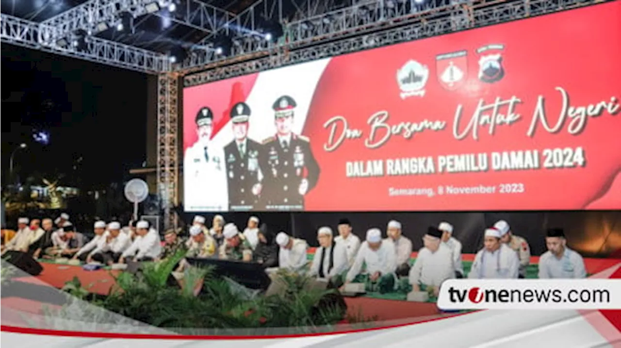 Jelang Tahapan Pemilu 2024, Polda Jateng Gelar Doa Bersama Pemilu Damai