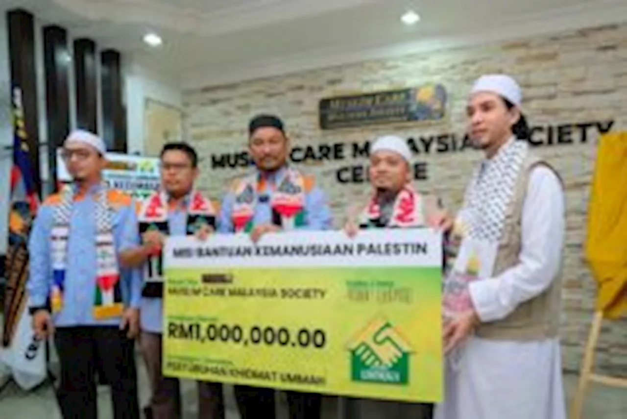 Muslim Care, PKU sumbang RM1 juta untuk Palestin