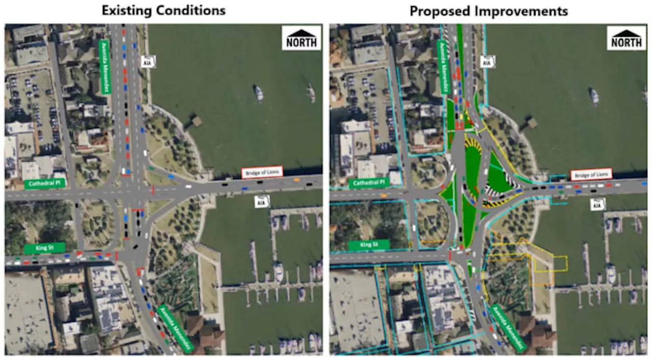 FDOT proposes $8.2M intersection improvement plan to address St. Augustine congestion near Bridge of Lions