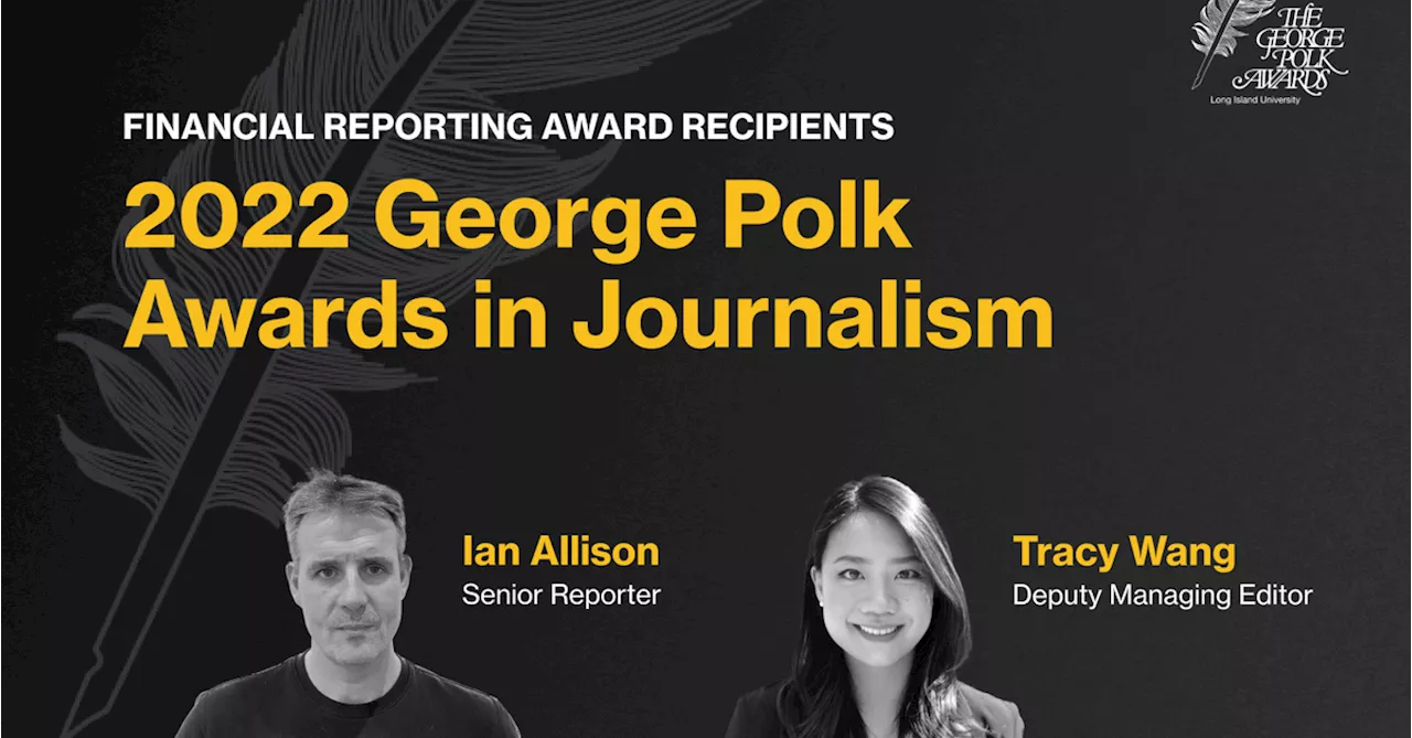 CoinDesk Reporters Honored with Polk Awards for Investigative Journalism